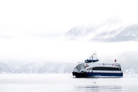Westamaranen på vei mot Sand