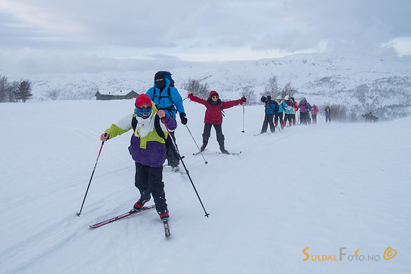 På ski i motvind