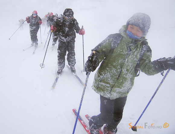På ski