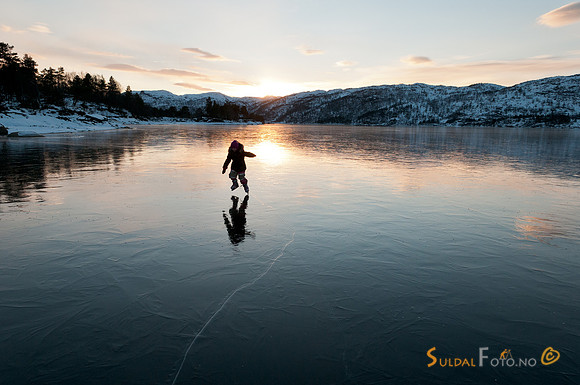 På skøyteisen