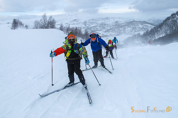 På ski i motvind