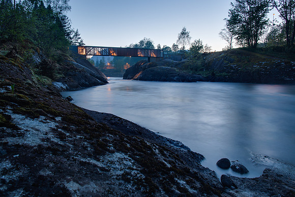 vårkveld ved Høsebrua 3