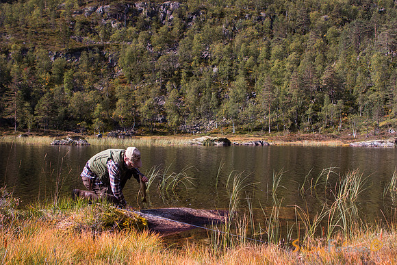 Ørretfangst i Vassdalstjørn