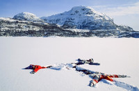 Leik i snøen