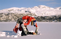 Leik i snøen