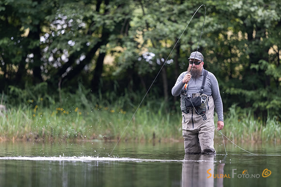 Øystein med fast fisk